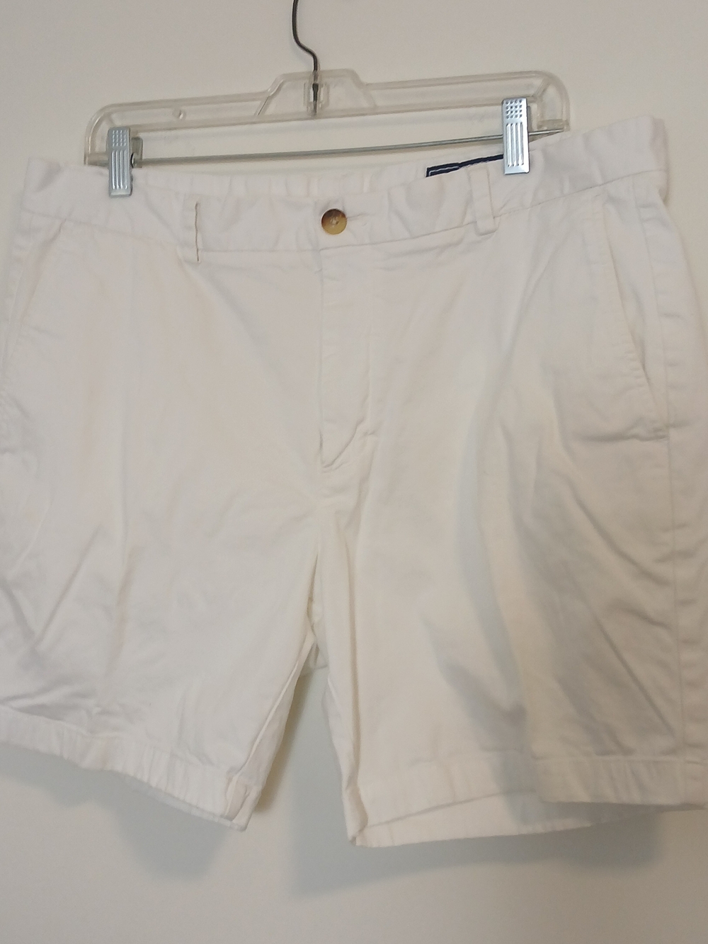 Men's Vineyard Vines White Cotton Bermuda Breaker Shorts 36